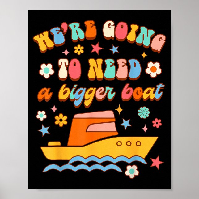 Poster Anúncio de Gravidez Vamos Precisar de um Barco Mai (Frente)