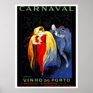 Póster Anúncio de Porto do carnaval de Leonetto Cappiell
