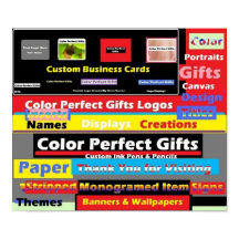 Anúncio de presentes perfeitos a cores