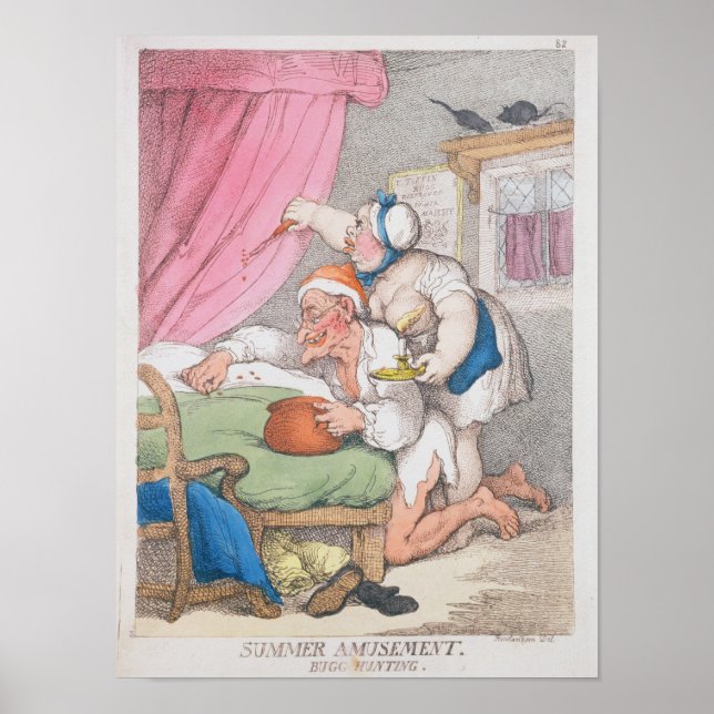 Póster Anúncio de Verão. Caça a insetos (Frente)