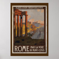 Anúncio de Viagens vintage do Fórum Romano