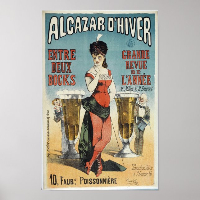 Poster Anúncio de vindima da cervejeira francesa (Frente)
