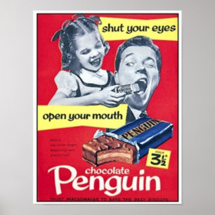 Póster Anúncio De Vitamina De Chocolate