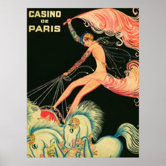 Póster Anúncio do Casino de Paris ~ Vintage