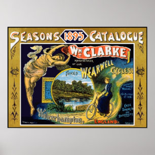 Póster Anúncio do ciclo de Nouveau da arte do vintage