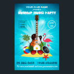 Póster Anúncio do Convite de festas de Verão Clube/Corpor<br><div class="desc">Poster de anúncio personalizado de festa de coquetel de verão para qualquer tipo de clube/associação ou organização.</div>