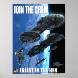 Póster Anúncio do Marinho de Federação de Hub