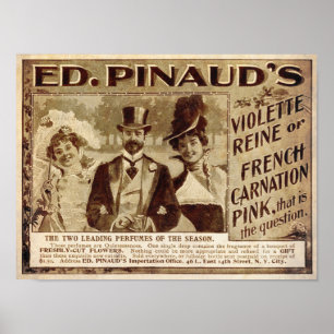 Poster Anúncio do perfume do vintage desde 1899