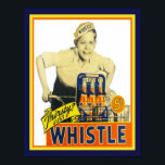 Poster Anúncio do Pop de Soda Laranja Assistido de 1950<br><div class="desc">pop de Soda Laranja com Assobio de 1950 com o Deliver Boy no Poster de Anúncio Bicicleta</div>