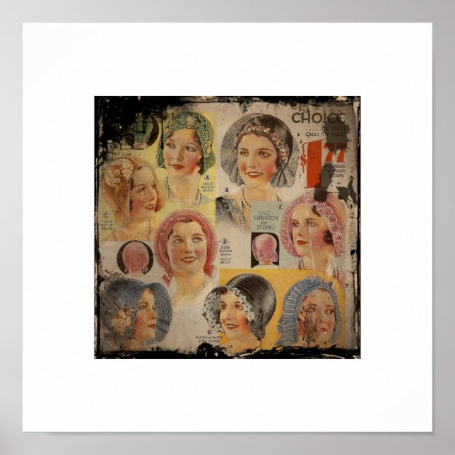 Poster Anúncio do Roaring Twenties Hat (Frente)