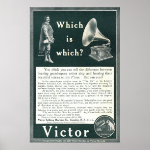 Poster Anúncio do vencedor do vintage desde 1908