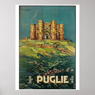 Poster Anúncio do viagem de Puglia Italia do 1920 do
