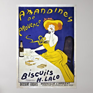 Póster Anúncio dos biscoitos de Leonetto Cappiello do