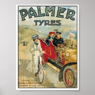 Póster Anúncio dos pneus Palmer