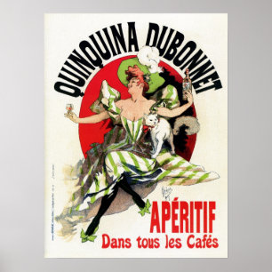 Póster Anúncio francês do apéritif da época do belle