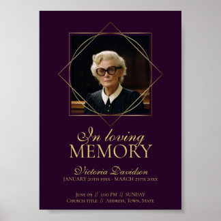 Poster Anúncio Funerário Digital Pós Deep Purple