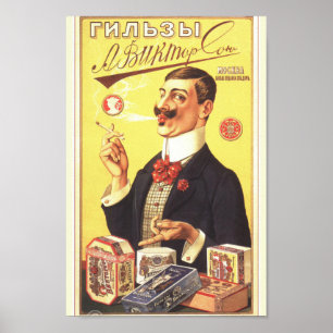 Poster Anúncio Imperial Russo Vintage