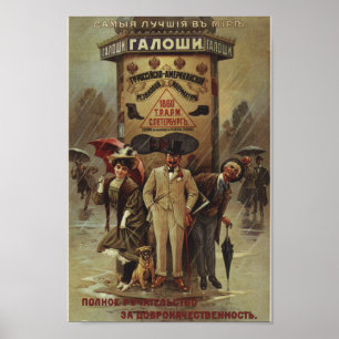 Poster Anúncio Imperial Russo Vintage