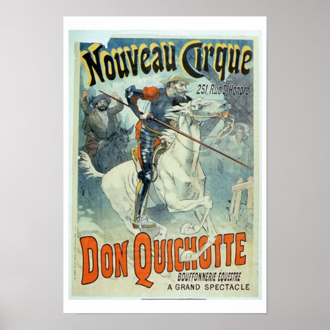 Póster Anúncio para "Don Quixote, Novo Circo", Cavalo (Frente)