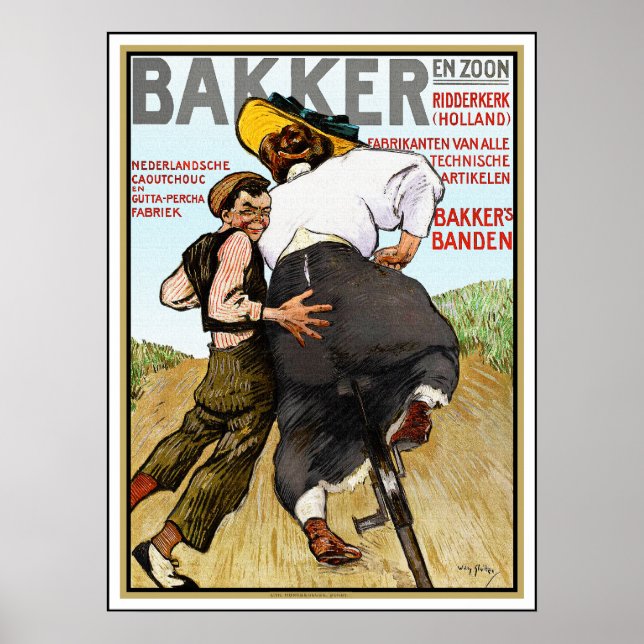 Poster Anúncio para picadas de borracha (Frente)