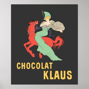 Poster Anúncio retro Chocolat Klaus