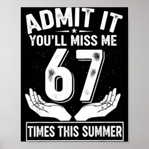 Poster Anúncio Você Vai Me Perder 6-7 Vezes Neste Verão D