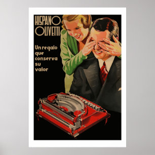 Poster Anúncios da Olivetti do vintage (restaurados)