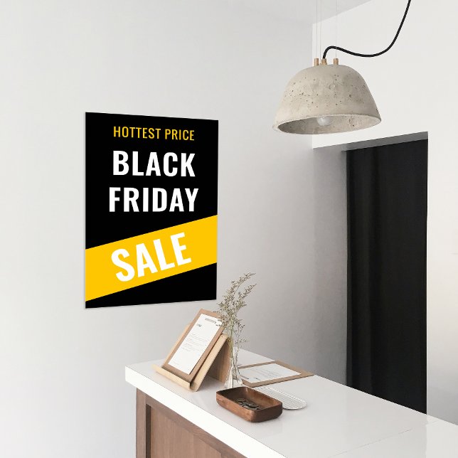 Poster Anúncios de promoção de descontos comerciais da Bl (Black Friday SALE Business Discount Promotion Ads Poster)
