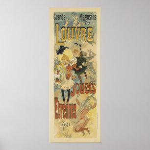 Póster Anúncios do vintage de Nouveau da arte