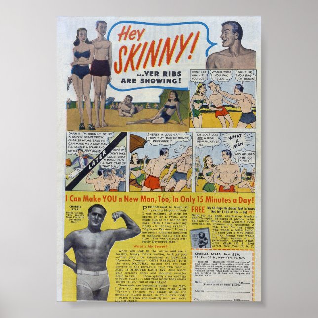 Poster Anúncios Vintage (Frente)