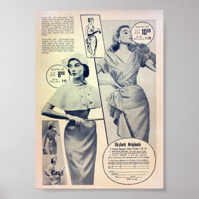 Poster Anúncios Vintage (Frente)