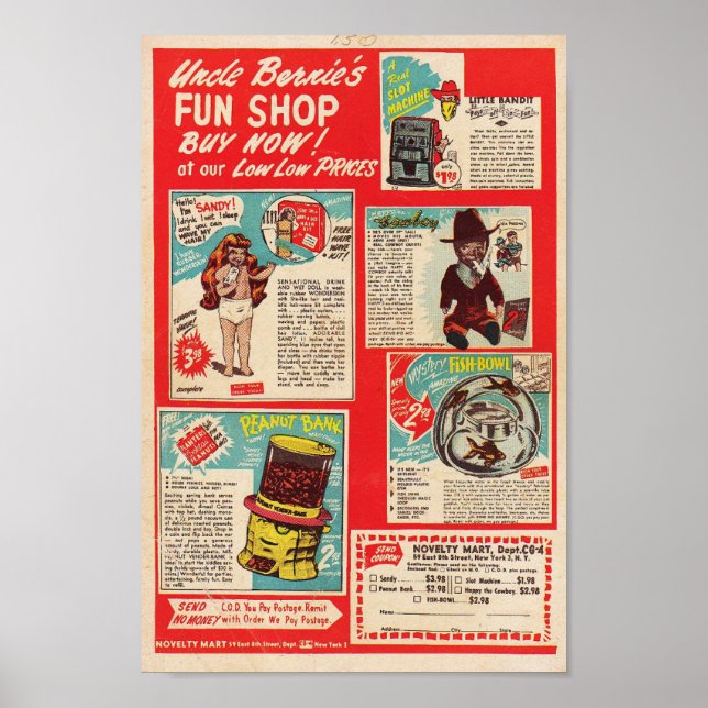 Poster Anúncios Vintage (Frente)