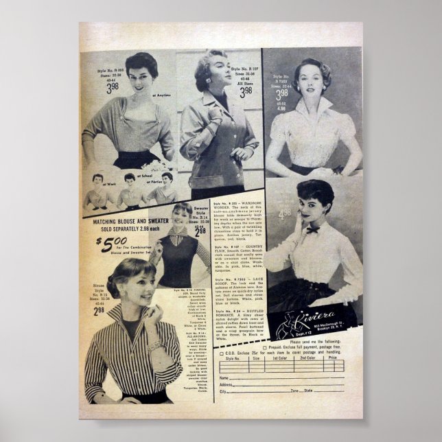 Poster Anúncios Vintage (Frente)