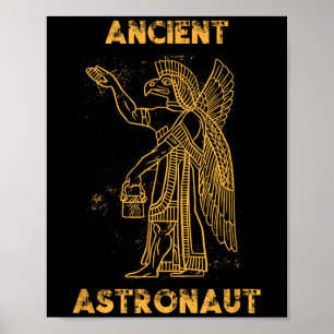 Poster Anunnaki Astronauta Antigo Teórico da Alienígena S