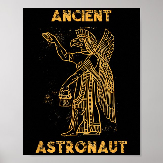 Poster Anunnaki Astronauta Antigo Teórico da Alienígena S (Frente)