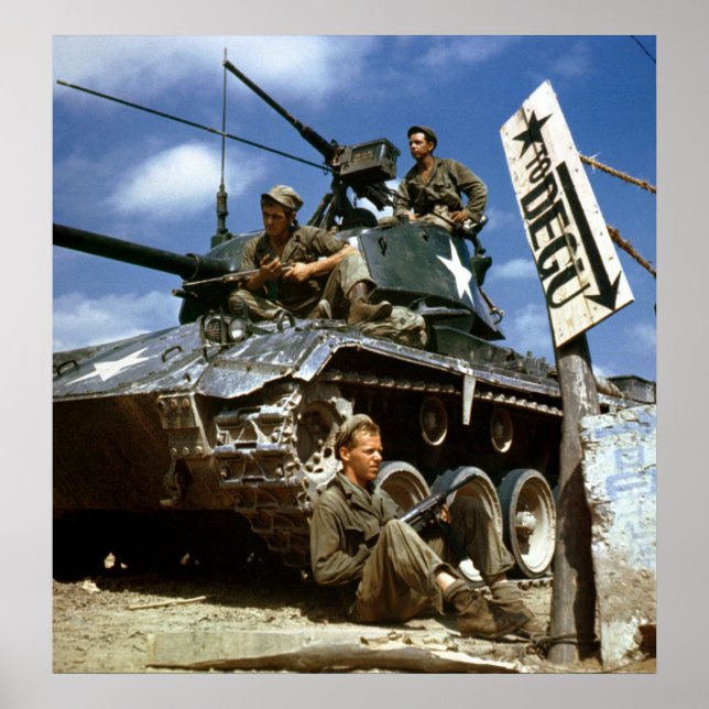 Póster Ao longo da frente Naktong (Frente)