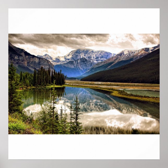 Póster Ao Longo Do Icefield Parkway (Frente)