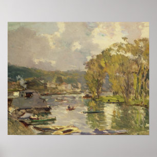 Póster Ao longo do Seine em Meudon, c.1893 (óleo em