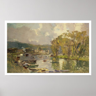 Póster Ao longo do Seine em Meudon, c.1893 (óleo em