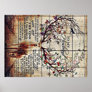 Poster Ao meu marido design Carta ao marido