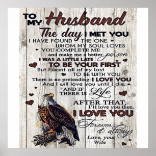 Poster Ao Meu Marido Presente Novo Presente Legal