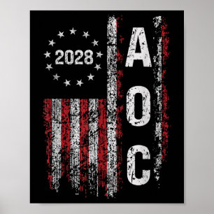 Poster Aoc Alexandria Ocasio Cortez 2028 Para O President