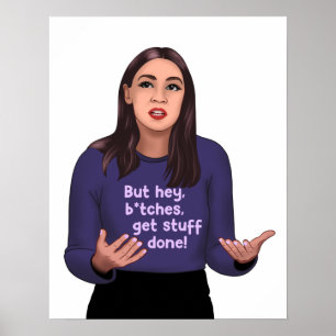 Poster AOC - Alexandria Ocasio Cortez Feminista