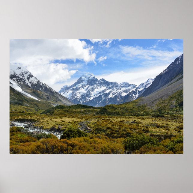 Póster Aoraki / Monte Cook (Frente)