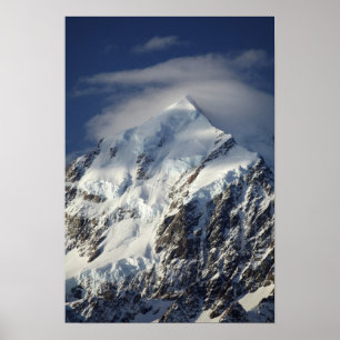 Poster Aoraki Monte Cook, Mackenzie Country, Sul