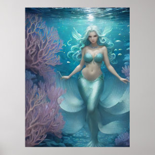 Poster *~* AP60 Agua Deusa Fantasia Mar Sereia 2