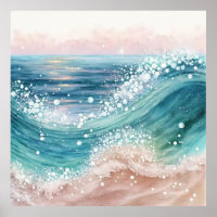 *~* AP60 Sparkle Sand Coastal Ocean Beach Wave