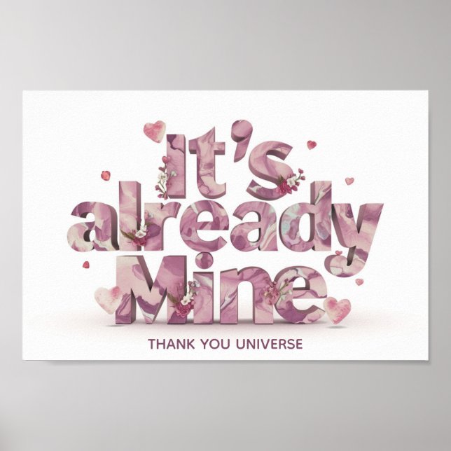 Poster *~* AP85 Corações Lei de Atração (Frente)