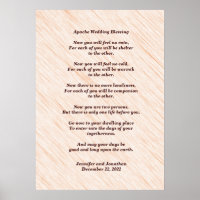 Apache Casamento Bênção 20x28 Matte