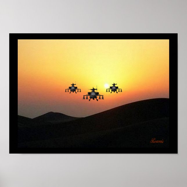 POSTER APACHE HELICÓPTERO (Frente)